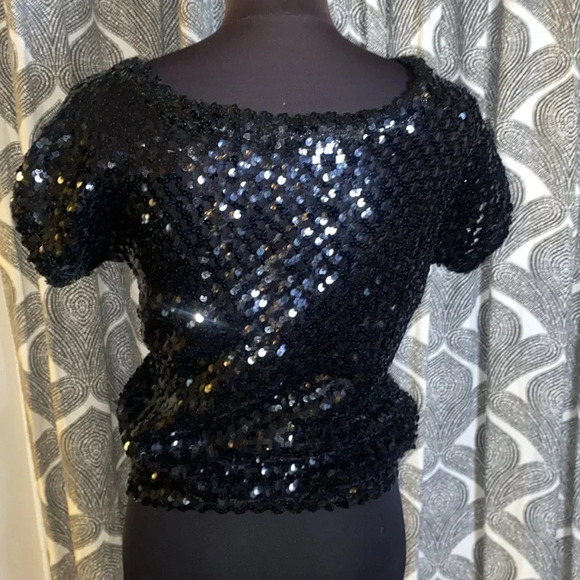Vintage Toppettes by A Brod 70’s sequined top - Picture 4 of 10